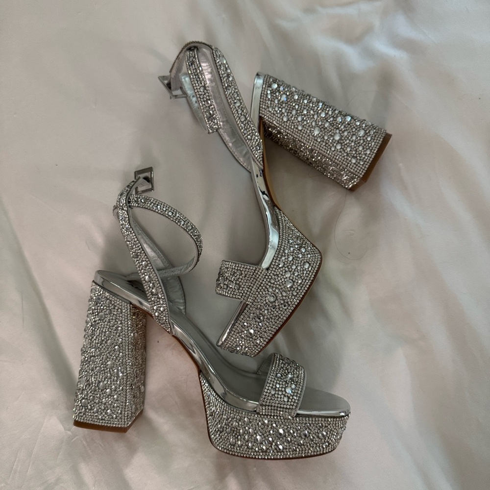 Abound Silver Platform Heels